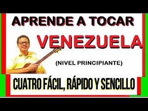 Venezuela. Tutorial Cuatro acompañante. Nivel Principiante. FÁCIL, RÁPIDO Y SENCILLO