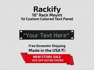 1U Custom Text Panel - 10" Rack Mount - Etsy