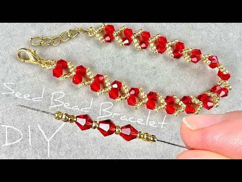 WOW, HEART Bracelet Tutorial! So EASY! Learn How to Make Bracelets with Beads and Crystals