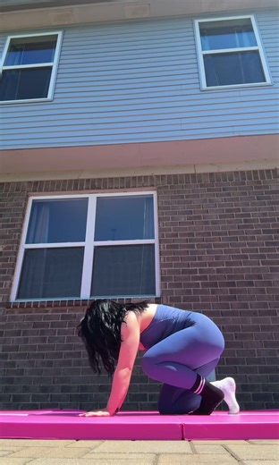 Trying my best to avoid letting my feet touch because my grippy socks would stop the split