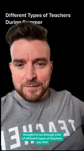 9.6K views · 76 reactions | Different types of teachers during the summer holidays. Which one are you? | ICT with Mr P - Tech to Raise Standards | Facebook