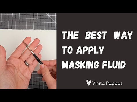 Ruling Pen and Masking Fluid for Watercolor Painting