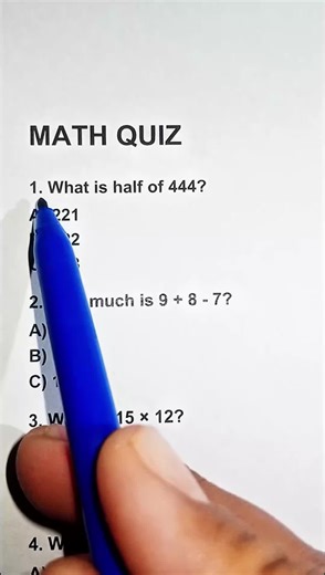 Challenging Math Quiz: Can You Score 100%?