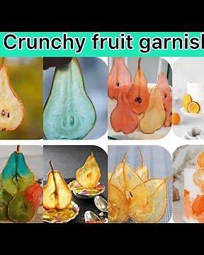 How to make Beautiful crunchy Fruit garnish for desserts