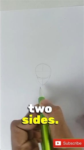 “Easy Anime Circle Face Drawing | Step-by-Step for Beginners!” #drawing