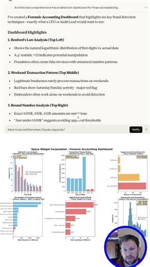 Claude code made me a forensic accounting dashboard #futureofaccounting