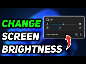 How to Change Brightness on Windows 11 Desktop | Adjust Screen Brightness Windows 11
