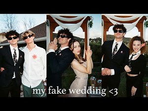 i got bored so i had a fake wedding...