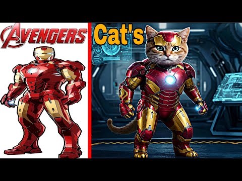 Avengers as Cats 🐈 | Ultra Realistic Superhero Cat Transformations | Marvel & DC Heroes Reimagined