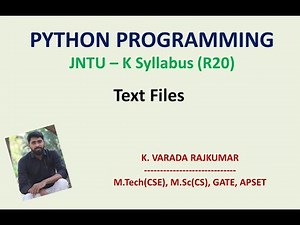 Text Files in Python