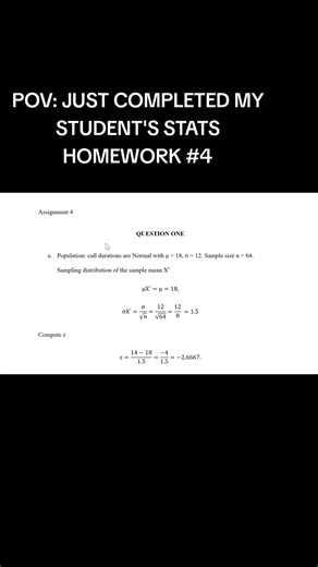 #math #statistics #stats #homework #university
