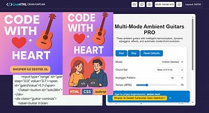 Multi-Mode Ambient Guitars PRO – Real-Time Ambient Guitar Generator with Effects and Interactive