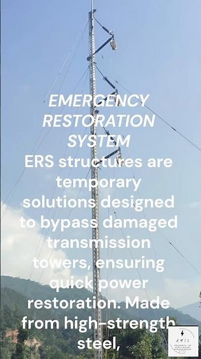 Emergency Restoration System-ERS #transmission #electrical #tower #132kv #highvoltage #powersupply