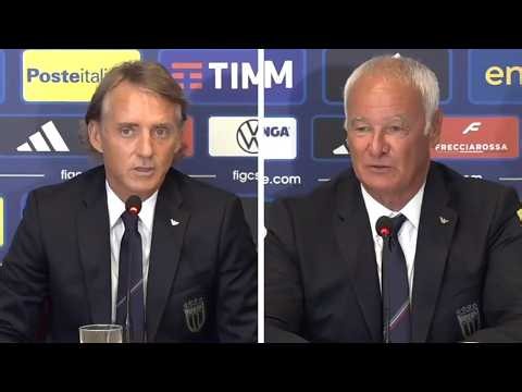 MANCINI AND RANIERI ITALY PRESENTATION PRESS CONFERENCE: "WE WANT TO TAKE ITALY BACK TO WHERE IT ...