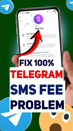 Telegram SMS Fee Problem Fix 2026 | How to Fix Telegram Sms Fee Problem #telegram #tips #shorts