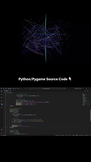 Glitching #coding #python #pygame