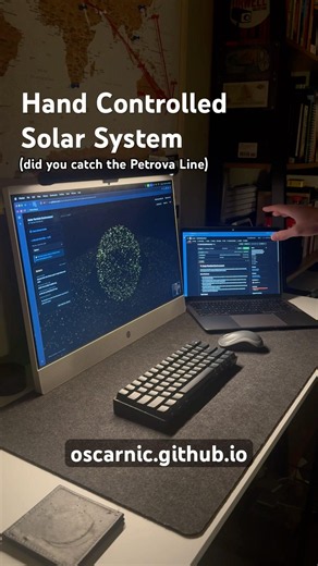 Solar System Particle Simulation Hand Control, completely free. #tech #ai #projecthailmary #space