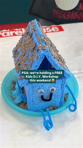 This is your sign to join our FREE Kids D.I.Y. Workshop in store on Saturday 13th of September 💚 Little creators will make their very own Sprout House to take home, grow and enjoy. What better way to bring on spring?! 😌 🌱 Book your spot in store or online via the link below. ➡️ www.bunnings.com.au/services/in-store/diy-workshops #DIYWorkshop | Bunnings Warehouse Australia