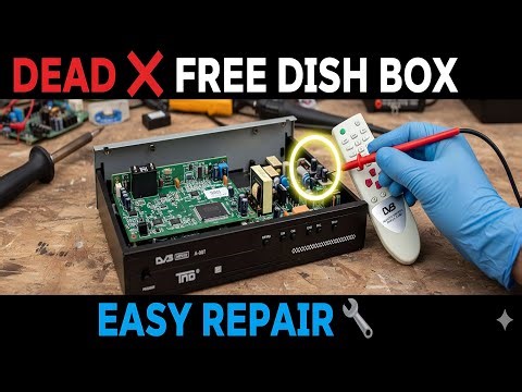 How to Repair Dead Free Dish Set Top Box | No Power Problem