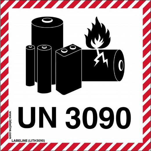 UN3090 Lithium Battery Handling Mark (Standard Size) - Code LITH3090