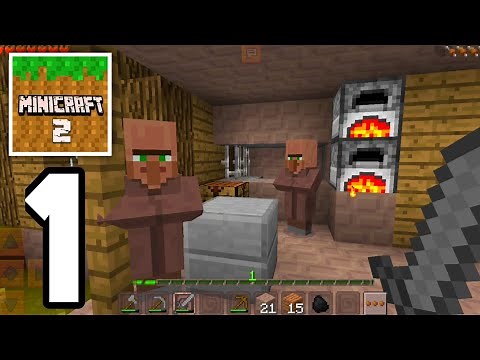 MiniCraft 2 - Survival Gameplay - Village - Gameplay Part 1