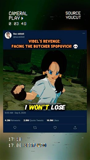 Videl's Revenge: Facing the Butcher Spopovich! 💀 #sparkingzero #crashout #knockout