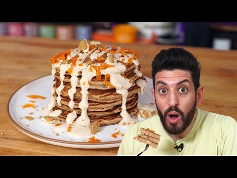 I used boxed Carrot Cake Mix to make these Carrot Cake Pancakes!