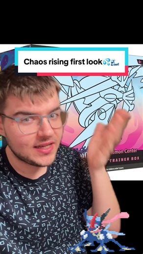 Pokémon Chaos Rising ETB First look!💦🌊#pokemontiktok #chaosrising #greninja #new #etb