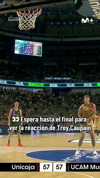 La reacción de Troy Caupain en el partidazo de Dustin Sleva en la Liga Endesa
