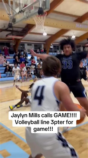 Jaylyn Mills calls GAME!!!! Volleyball line 3pter for game!!! South Lenoir wins! #Gamewinner #downtown #basketball #252