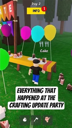 Everything That Happened At The Crafting Update Party | 99 Nights In The Forest