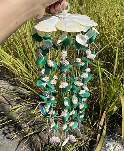 Natural Seashell Wind Chime: Coastal Beach Home Decor - Etsy
