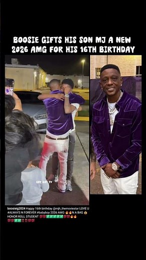 Boosie Gifts His Son MJ a New 2026 AMG for His 16th Birthday.