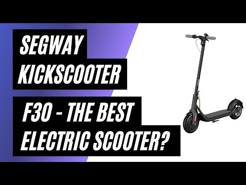 Segway F30 Electric Kick Scooter w/ 18.6 Max Operating Range & 15.5 mph