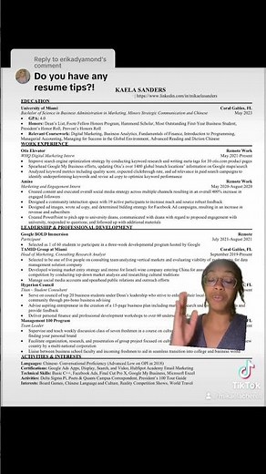 The resume that got me a job at Google #google #googleinternship #apmm #resumetips