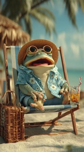 What happens when a frog goes on vacation! #shortsviral #shortvideo