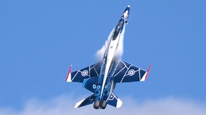 RCAF CF-18 Hornet Soars in Centennial Tribute