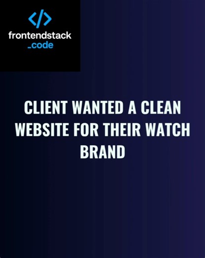 𝗖𝗹𝗶𝗲𝗻𝘁 𝗮𝘀𝗸𝗲𝗱 𝗳𝗼𝗿 𝗮 𝘀𝗶𝗺𝗽𝗹𝗲 𝗽𝗿𝗼𝗱𝘂𝗰𝘁 𝗴𝗮𝗹𝗹𝗲𝗿𝘆 𝗜 𝗱𝗲𝗹𝗶𝘃𝗲𝗿𝗲𝗱 𝗮 𝗽𝗿𝗲𝗺𝗶𝘂𝗺 𝘄𝗲𝗯𝘀𝗶𝘁𝗲 ⌚✨