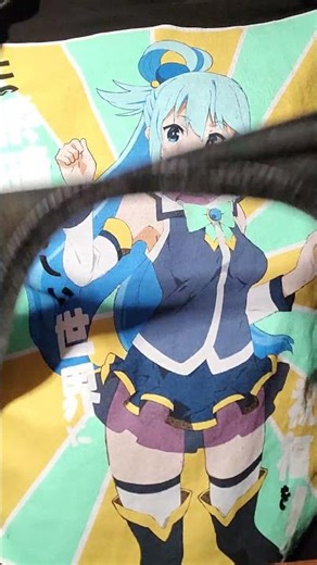 Ripping up Saber anime t-shirt