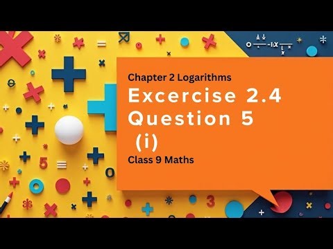 Exercise 2.4 Q5 (i) Finding the Value of X Using Log & Antilog Class 9 #logarithm #antilog #easymath
