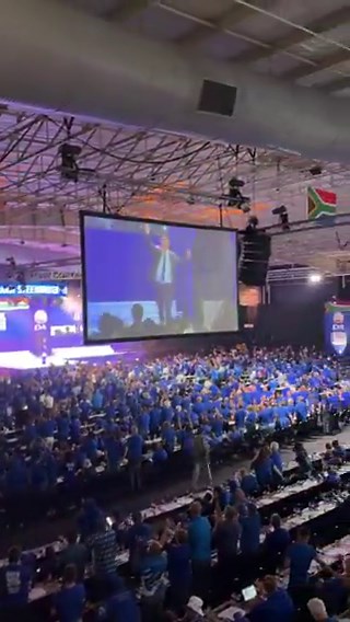 @News24 [WATCH]The mood in the plenary when outgoing DA leader John Steenhuisen took to the stage to make his final speech - Bongekile Macupe #DAcongress2026@News24