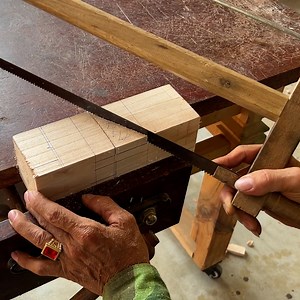 3.1K views · 18 reactions | Amazing Hand Cutting Mitered Dovetails | WT Team Woodworking | Facebook