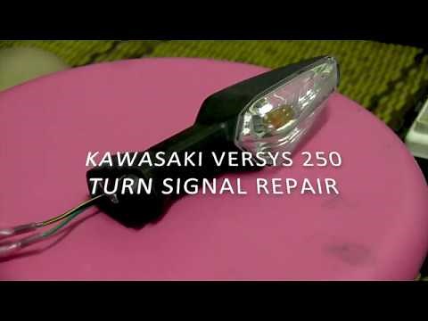 HOW TO - REPAIR / REUSE BROKEN KAWASAKI TURN SIGNAL.