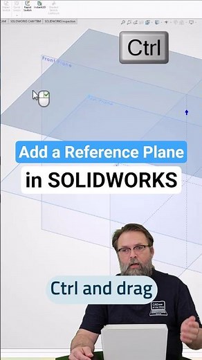 Add a Reference Plane in SOLIDWORKS: CADvice of the Week 49