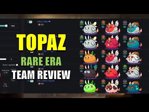 Axie Origins Rare Era Team Review | TOPAZ