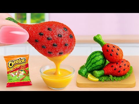 Cooking Tiny Food Challenge | Amazing Miniature Super Crispy Watermelon Fried Chicken