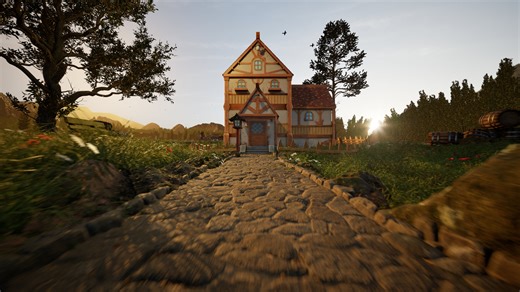 A Realastic Environment With a Stylized House