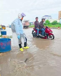 Street Flood Rescue! Massive Drain Blockage Cleared! #satisfying #clean #unclogging #trending