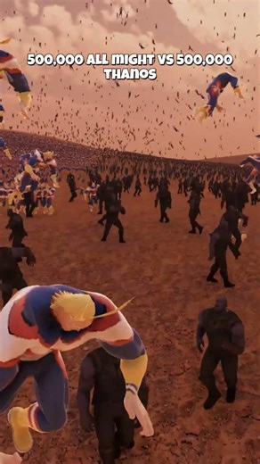 500,000 ALL MIGHT VS 500,000 THANOS!
