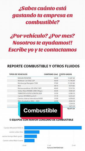 Control de combustible en Excel para empresas